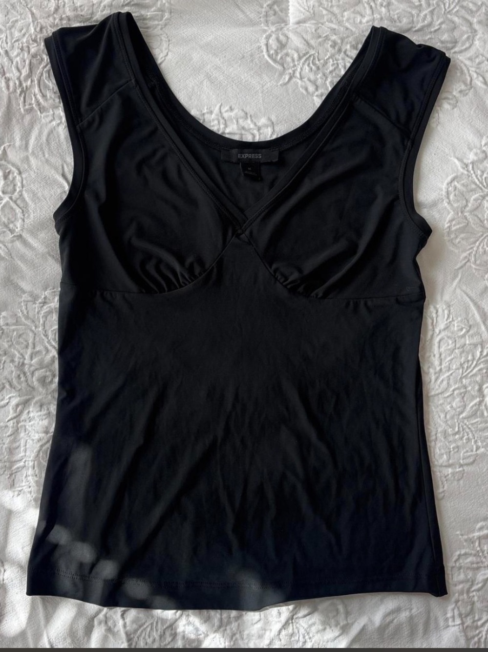 Express Black V Neck Tank